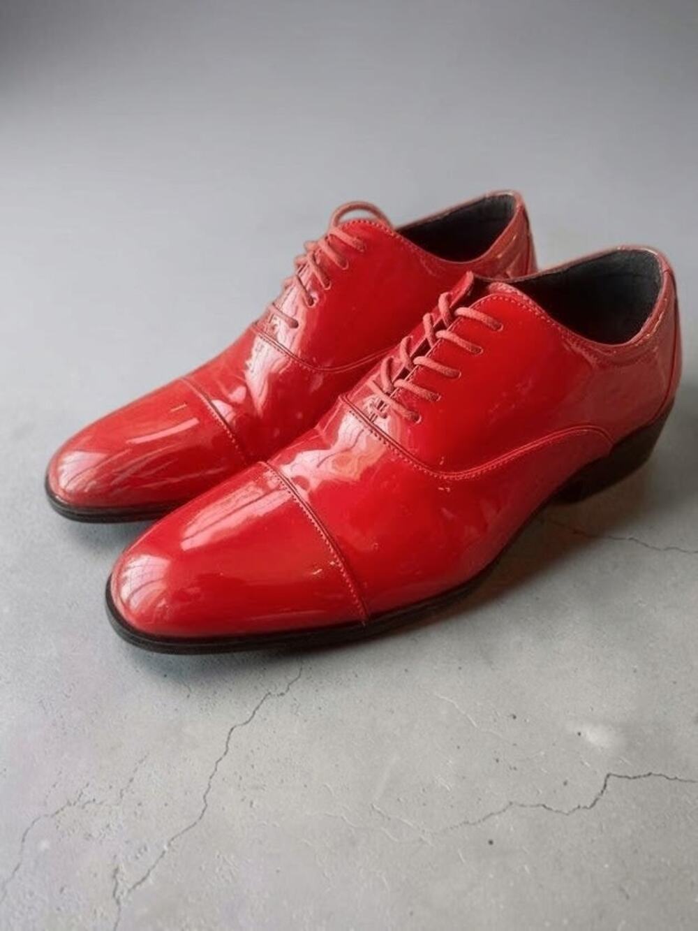 Stacy Adams Gala Red Patent Cap Toe Oxford Dress Shoes Men's 9M 24998-600